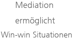 Mediation klärt verhärtete Fronten